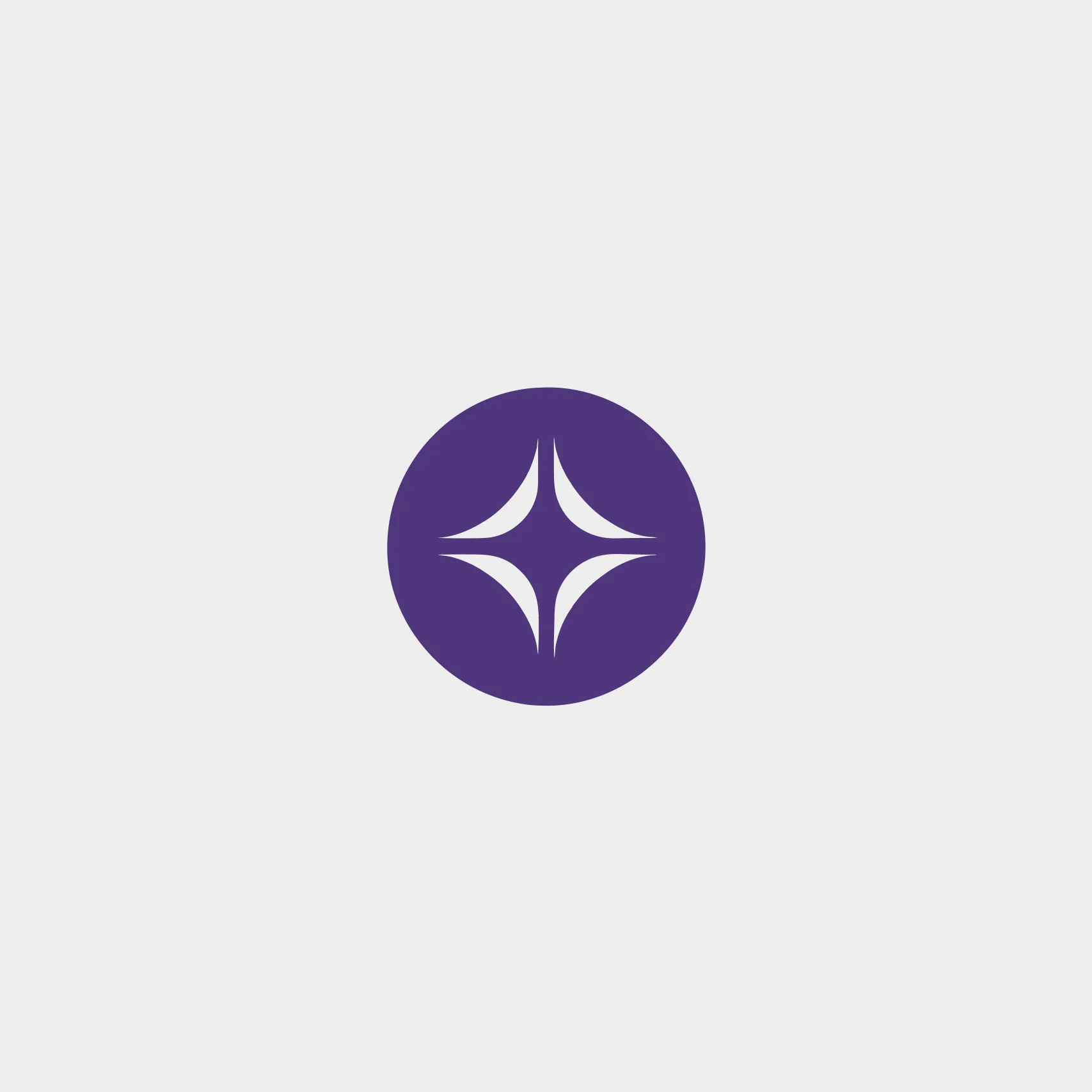 Purple circular four-point mark
