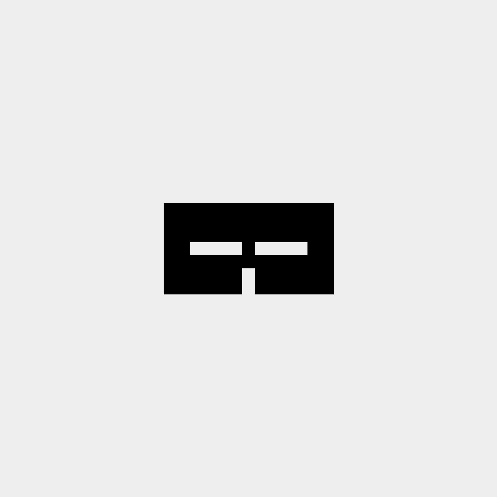 Black geometric mask mark