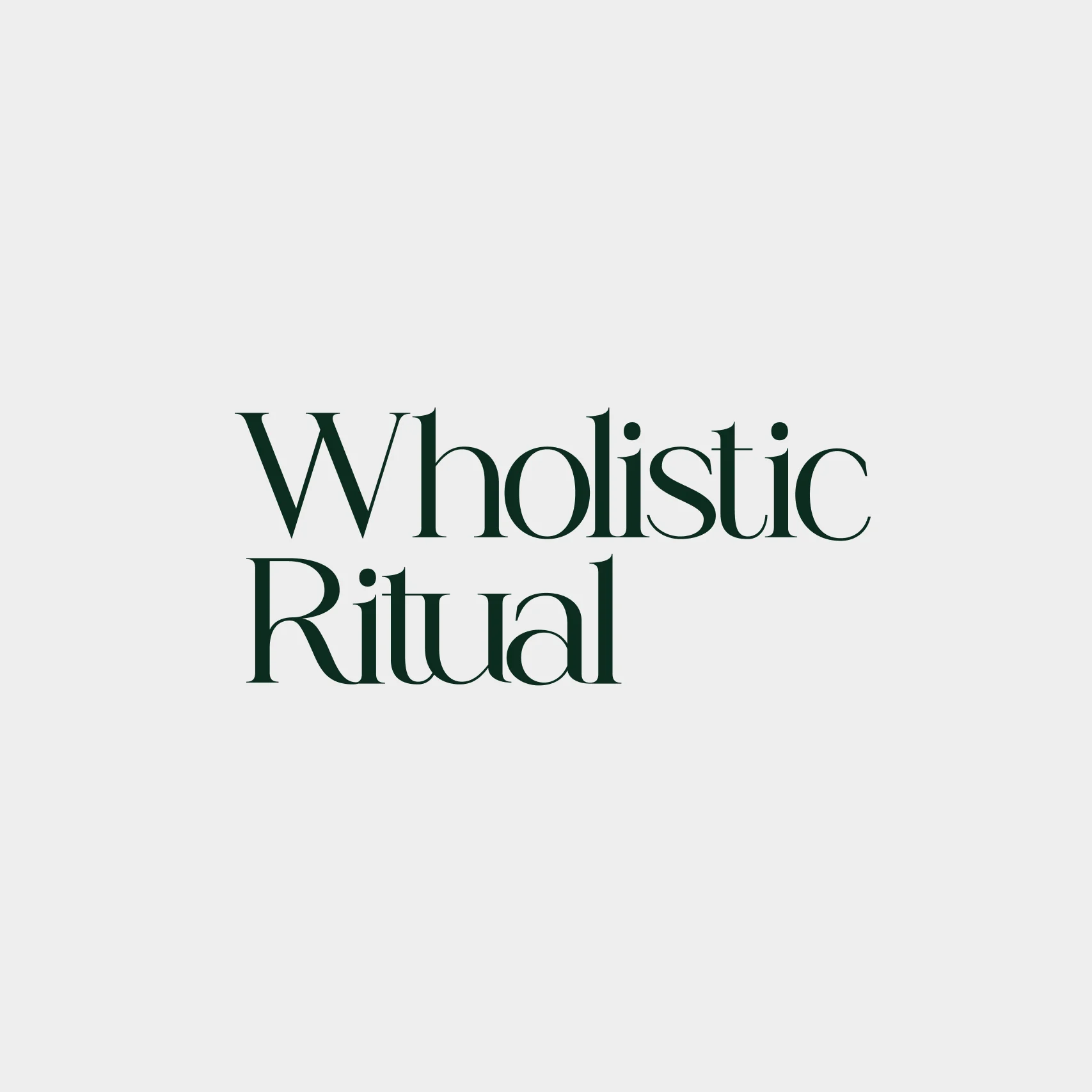 Wholistic Ritual wordmark